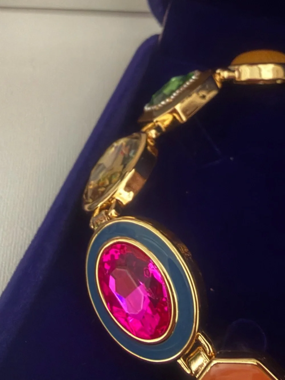 Kurt Geiger Multicolor Gemstone Statement Necklace. New ☀️ Luxurious Box Free ☀️ - Picture 17 of 17